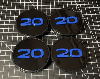 VW Golf 7, Golf 8 hub caps for Golf R 20 years Edition