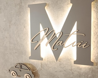 Personalized Nameplate Door Sign Custom Wall Decor Wooden Sign Nursery baby shower gift idea Custom nameplate name kids gift 6 mm 8 mm 3D