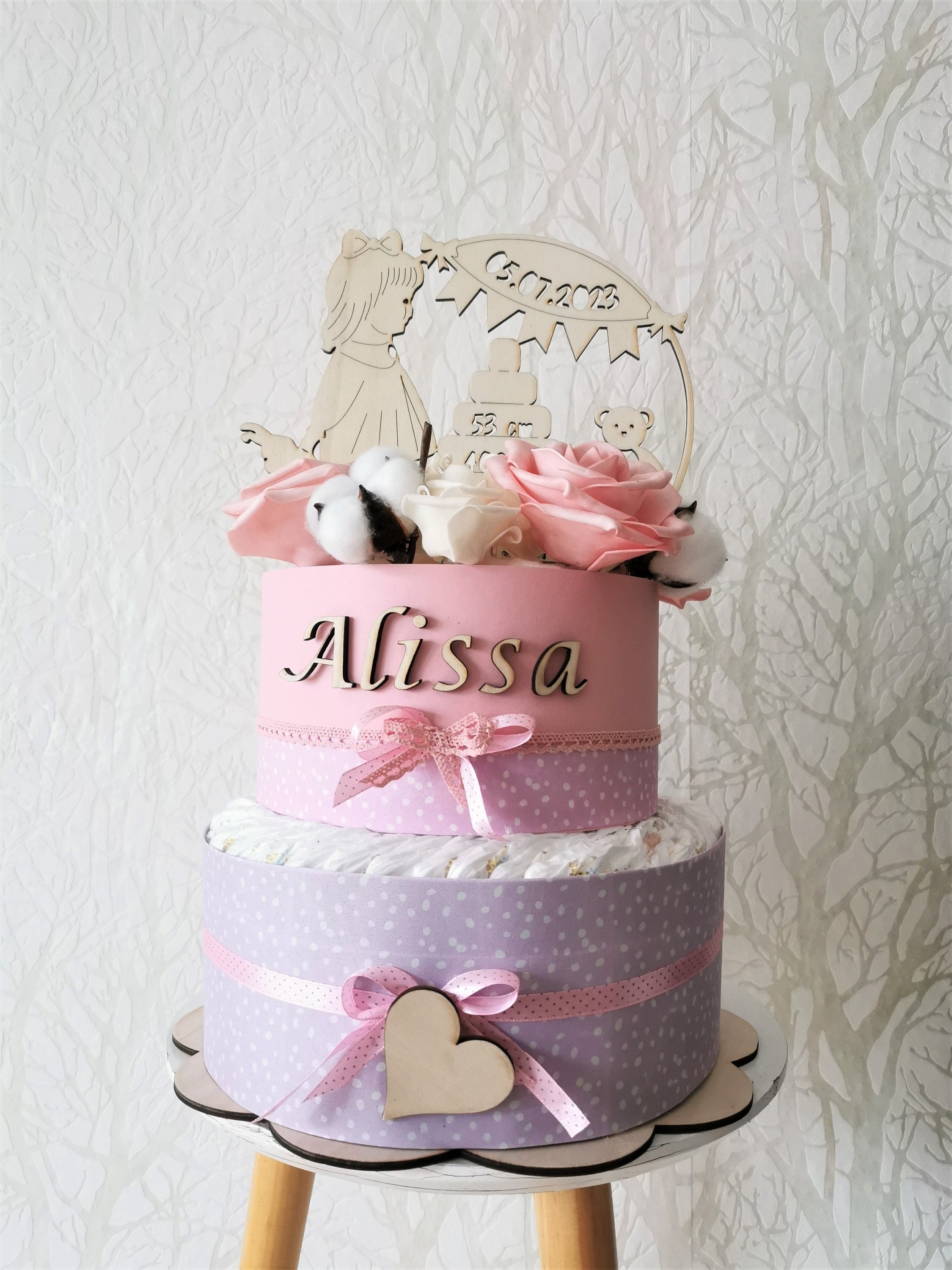 Come Fare La Torta Di Pannolini: Idea Regalo Per Battesimo E Baby Shower Party 73