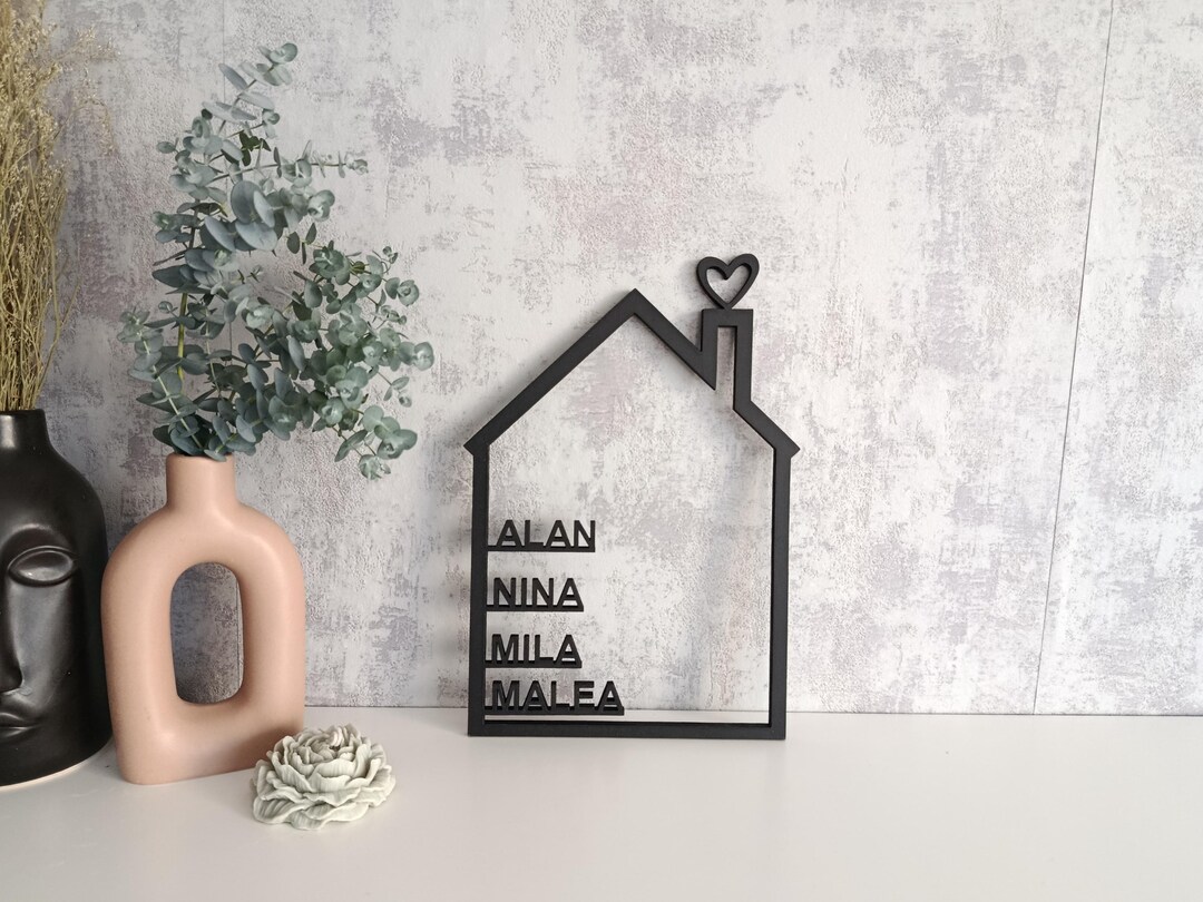 Personalized Family Sign House Decoration With Name Individual Gift for ...
