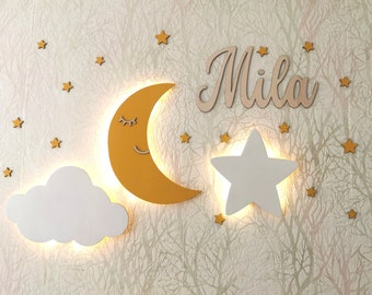 Baby room lamp, children's room lighting, night light, children's room decoration, personalized set