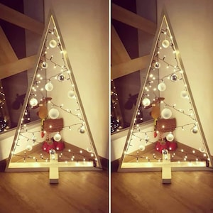 Wooden Christmas tree Wooden fir tree Handmade fir tree decorations Ornaments Christmas decoration Wooden fir tree 120 cm
