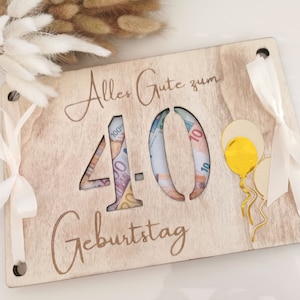 Tarjeta de madera para regalar dinero, embalaje de madera, tarjeta de madera para billetes, vale de viaje de madera, regalo de cumpleaños