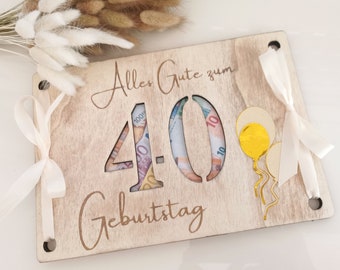 Holzkarte für Geldgeschenke,Verpackung aus Holz Holzkarte für Geldscheine, Reisegutschein aus Holz,Geburtstagsgeschenk