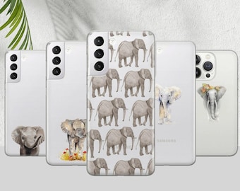 Baby elephant Phone Case Safari Cover for Pixel 7 6A, iPhone 14 13 12 Pro 11 XR for Samsung S23 S22 A73 A53 A13