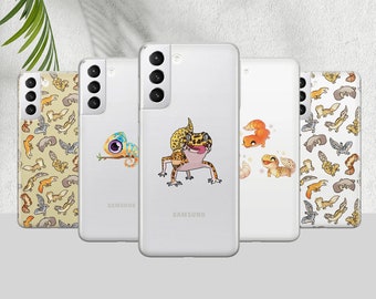 Leopard gecko Phone Case Lizard Cover for Pixel 7 6A, iPhone 14 13 12 Pro 11 XR for Samsung S23 S22 A73 A53 A13