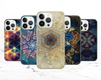Kaleidoscope fashion Phone Case Mosaic Cover for Pixel 7 6A, iPhone 14 13 12 Pro 11 XR for Samsung S23 S22 A73 A53 A13