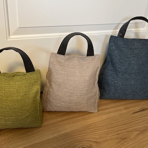 Türstopper - &quot;Türstopper-Tüte&quot;, hochwertiger Möbelstoff Leinen, UNGEFÜLLT, Outdoor-geeignet, 3 Größen, viele Farben, handgefertigt
