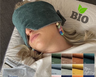 Eye mask sleeping mask ultra soft, breathable, organic, many colors, customizable, with text