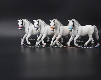 billessy / LICOL / SET / longe / cheval / modèle cheval / accessoires / selle / bride / bandages / Schleich / 13817 / Model Horse Tack