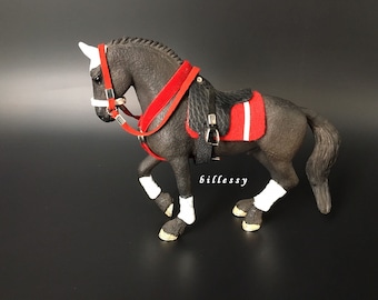 billessy / SATTELSET / MODELL FRIESE / Pferd / Modellpferd / Zubehör / Sattel / Trense / Leder / Schleich / 42457 / Model Horse Tack