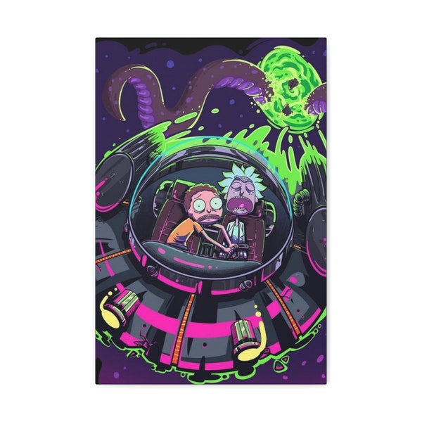 Rick Morty Wall Art Etsy UK