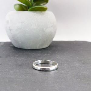 Silver ring , hamered on hand, minimal ring, silver 925
