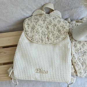 Sac à dos pochon enfant crèche/nounou/maternelle à personnaliser- cadeau naissance - fille - garçon