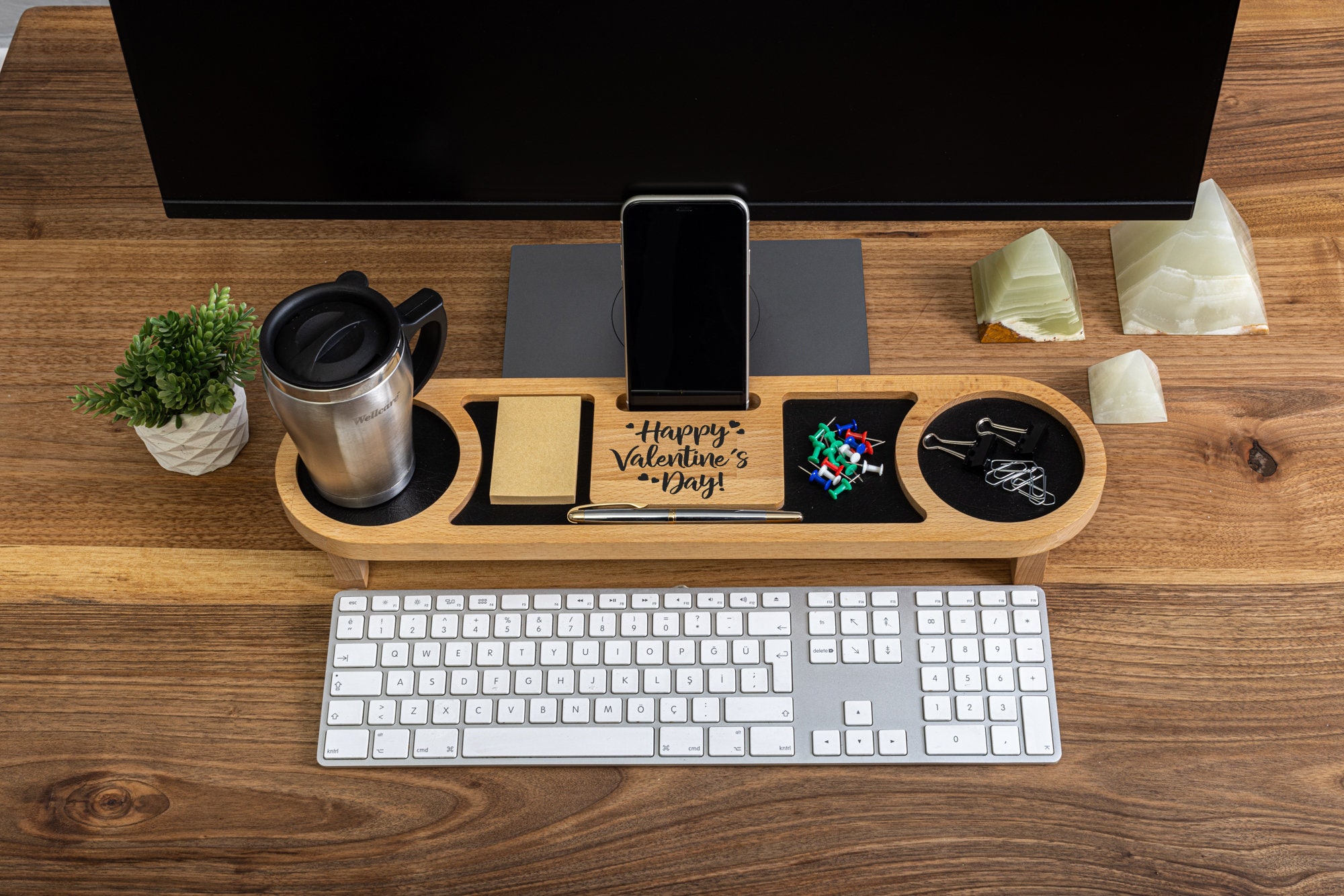 Wooden Desk Organizer Gift for All Gift for Men Who Have Etsy
