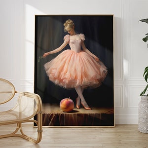 Ballet Dancer In a Pink Dress | Ballet wall art, Dancer wall art, Woman dancing, Pink dress, Ballerina Poster, Fashion Art