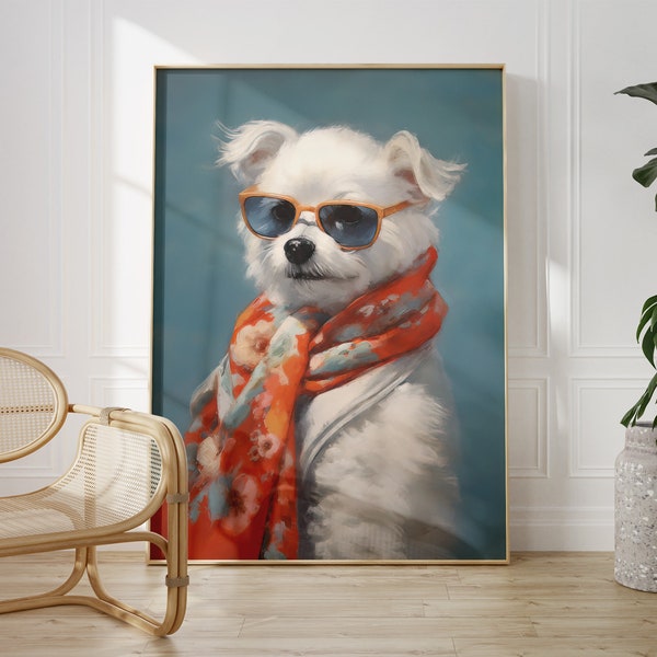 Dog With Glasses Etsy