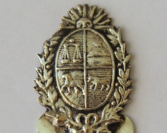 Bookmark, letter opener, silver 800, coat of arms of Uruguay