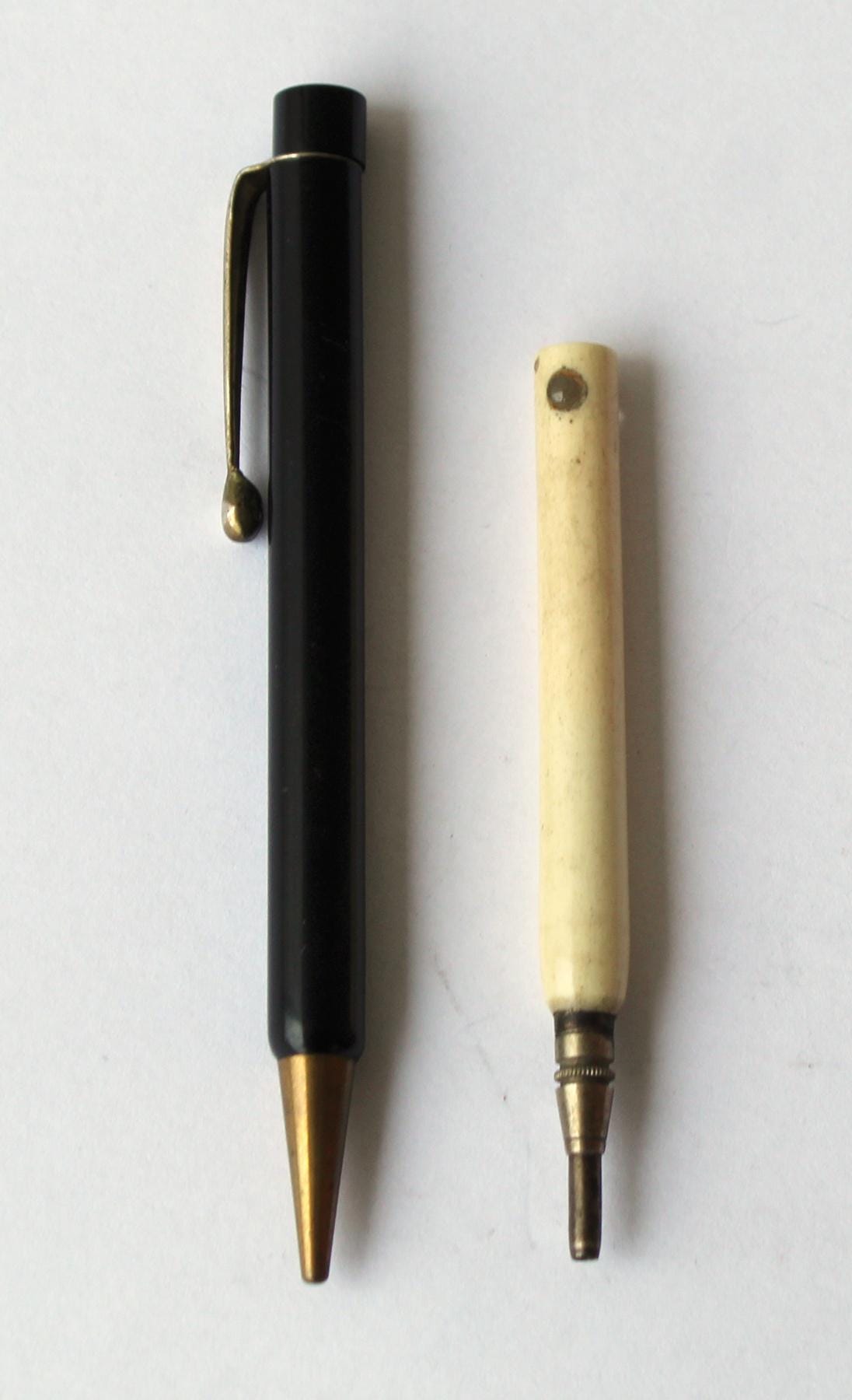 2 Old Small Pencils, Propelling Pencils, Pencil Leg, Plastic - Etsy
