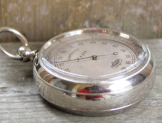 Altimètre Baromètre Analogique Vintage Thommen Huger 5000m - Made In Germany