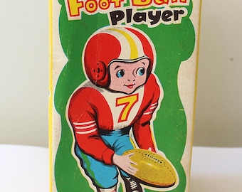 MM Frankonia American Football Player Toy Japan in Original Packaging 60s