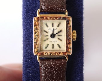 Vintage Glashütte 17 Jewels Ladies' Wristwatch, Gold Plated 20 Micrometers, Germany