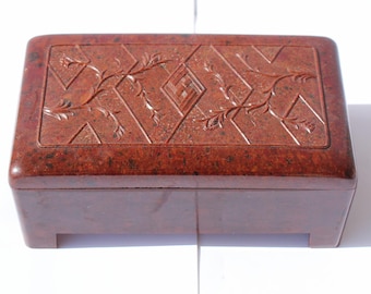 Antique lidded box, container, casket, Bakelite, circa 1930