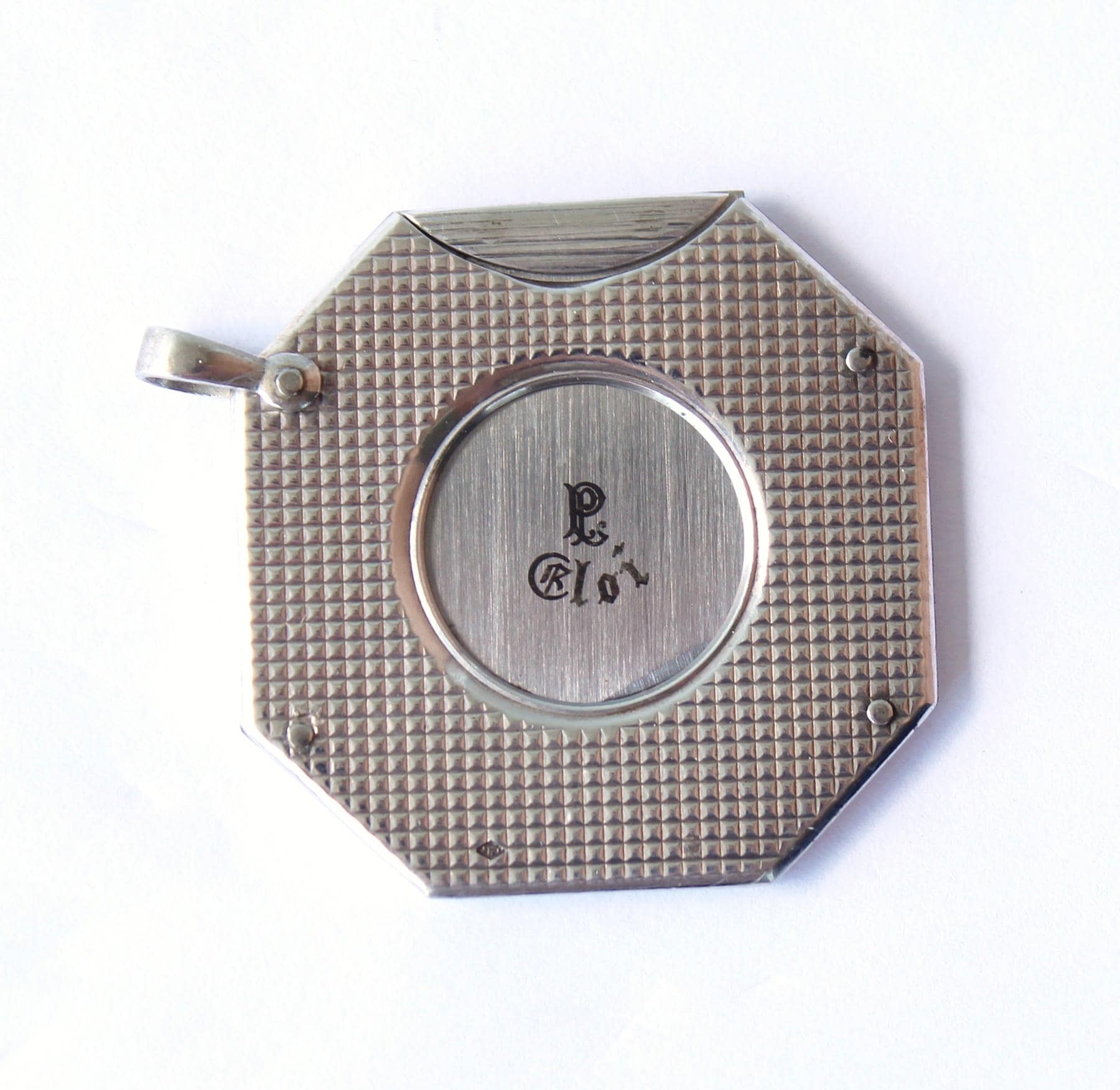 Eloi Pernetナポレオン銀貨(800S)シガーカッター : ヴィンテージ Eloi Pernet Cigar Guillotine Octagonal Cigar Cutter Silver Signed