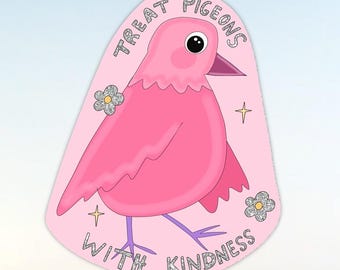 Pigeon Sticker treat pigeons with kindness