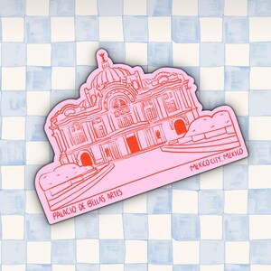Mexico-museumsticker Mexico-souvenirkunststicker, Mexico-collectie reisstickers | Latino-Amerikaanse reissouvenir