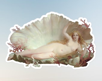 Birth of Venus Sticker, Renaissance Art Decal