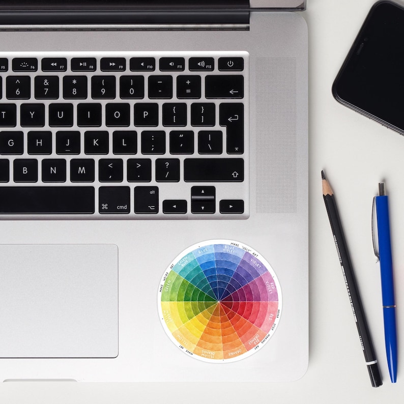 Color Wheel Sticker, Art Sticker - Etsy UK