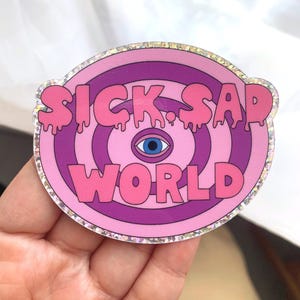 Daria MTV Sticker: Sick Sad World Holographic Vinyl Decal