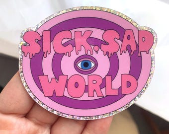 Daria MTV Sticker: Sick Sad World Holographic Vinyl Decal