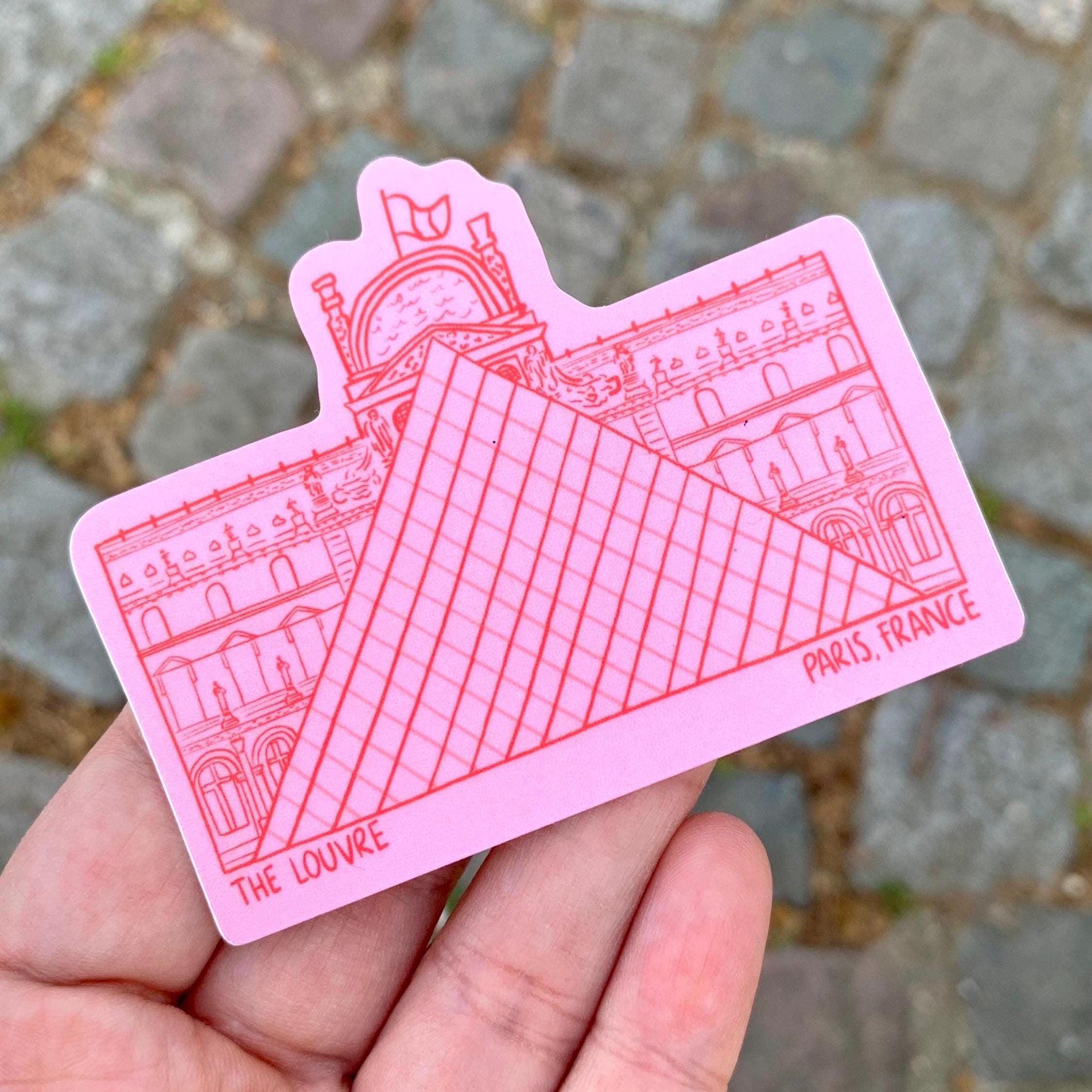 ルーブル美術館ステッカー：パリ旅行のお土産アート - Etsy 日本