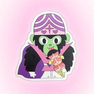 Mojo jojo sticker | Kawaii Sticker | The Powerpuff girls | Bestfriend gif idea | ice cream sticker