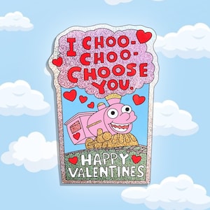 Adesivo olografico impermeabile per San Valentino Simpsons per lui o per lei, scelgo io il tuo adesivo per San Valentino
