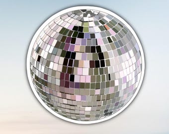Disco ball sticker, Matte Finish