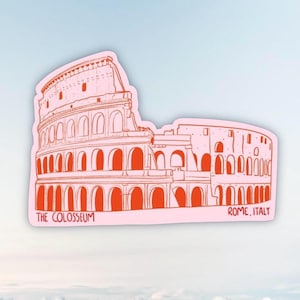 Colosseum Sticker, Rome Italy Travel Souvenir