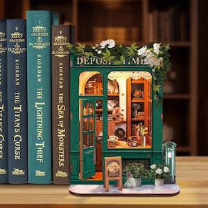 DIY Miniature Street Scene Book Nook Kit: 3D Wooden Puzzle