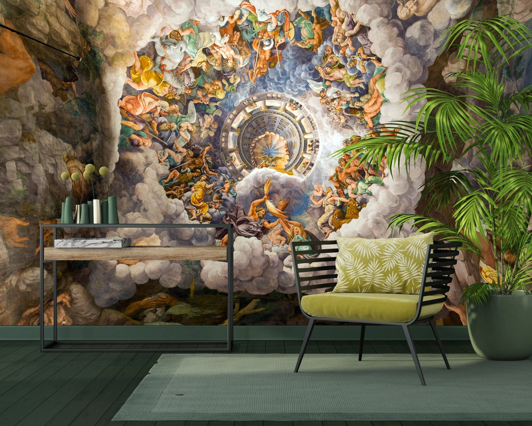 Renaissance Art Wallpaper Fresco Art Wall Mural,peel and Stick