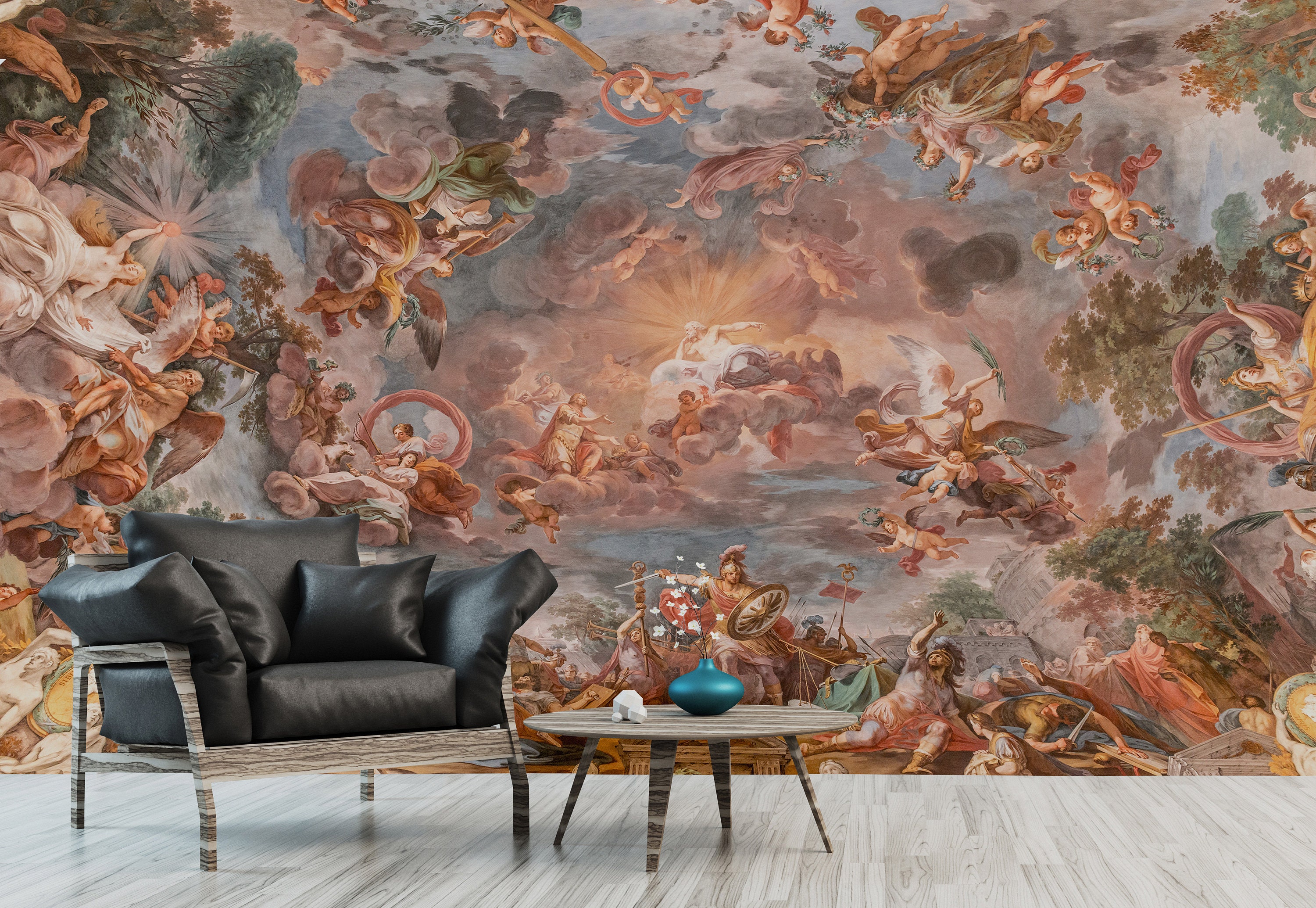 Renaissance Art Wallpaper Peel and Stick Ceiling Wallpaper renaissance