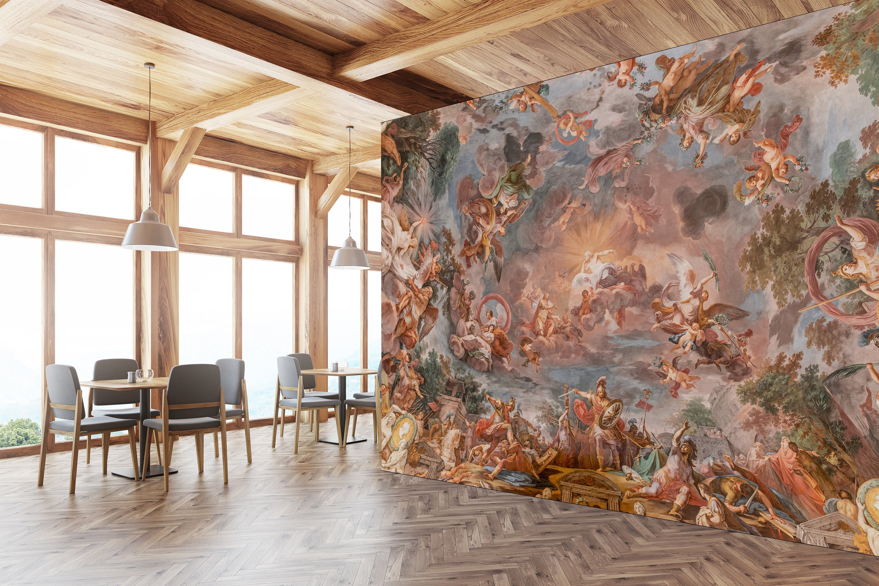 Renaissance Art Wallpaper Peel and Stick Ceiling Wallpaper renaissance