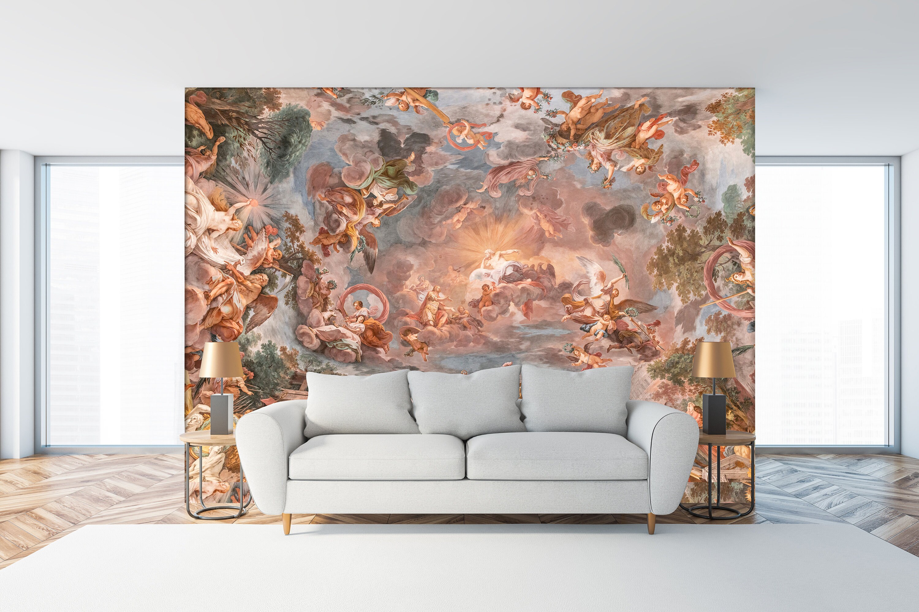 Renaissance Art Wallpaper Peel and Stick Ceiling Wallpaper renaissance