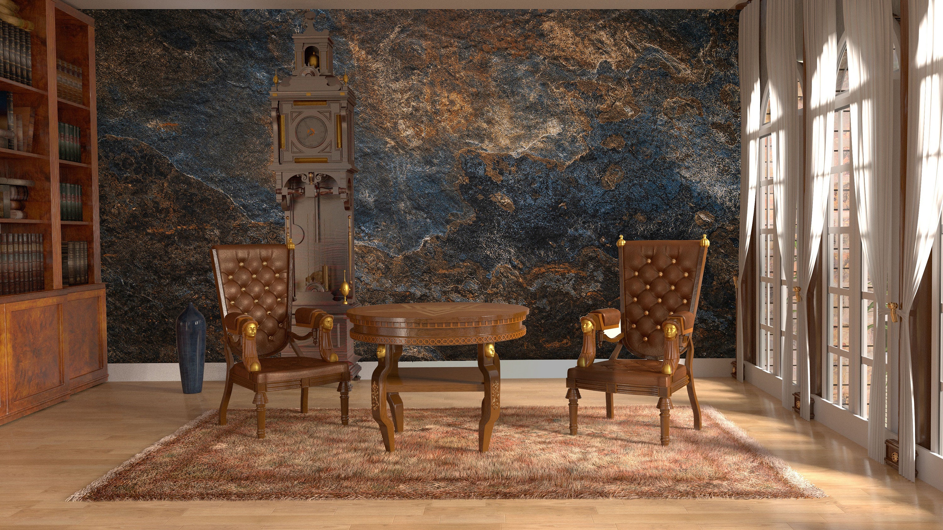 Ore Granite Stone modern Wallpaper Peel and Stick - Etsy