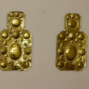 Pair of Large Swedish Brass Sconces