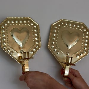 Pair Of Mid Century Swedish Brass Sconces