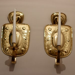 Pair of Mid-Century Swedish Brass  Sconces