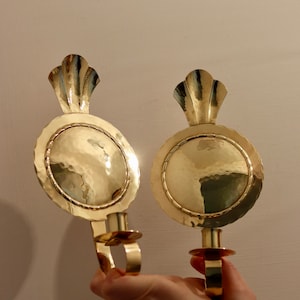 Pair of Mid-Century Swedish Brass Sconces by Arvika