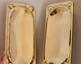 Pair of Mid-Century Swedish Brass Sconces